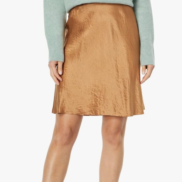 NWT Vince Women's Short Slip Skirt - Rose Gold - M